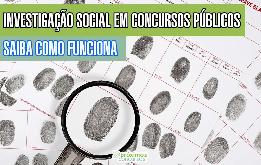 Investigação Social em Concursos Públicos