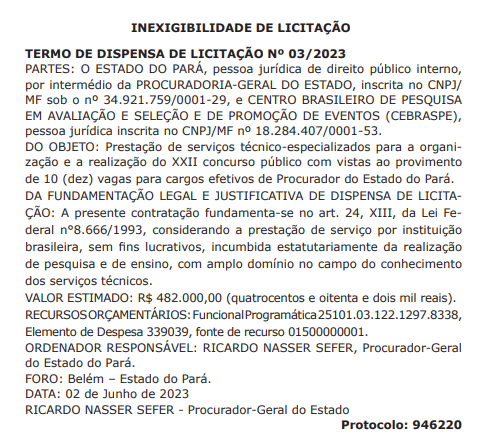 Concurso Pge Pa Procurador Cebraspe A Banca Proximos Concursos