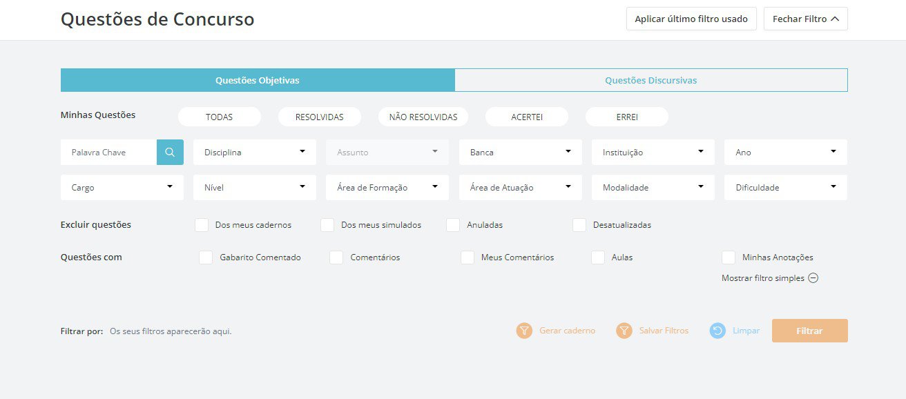 filtros concursos publicos